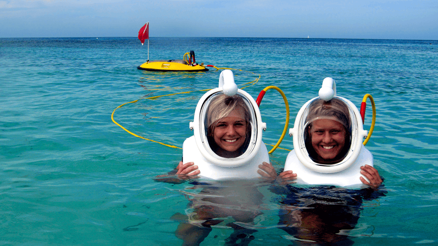 how does sea trek helmet work