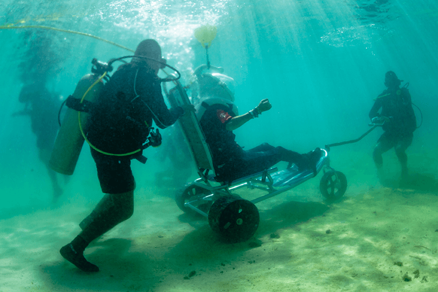 sea trek helmet diving florida