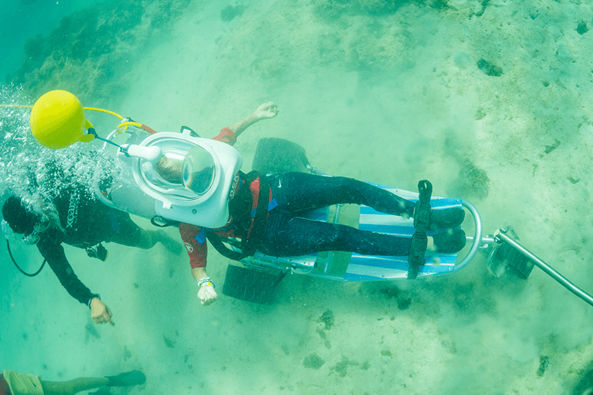 sea trek helmet diving florida