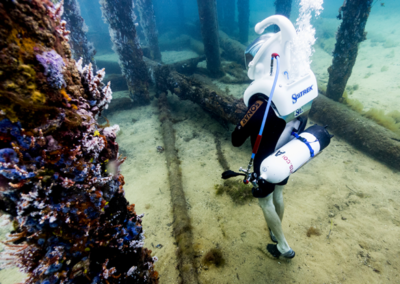 walk underwater